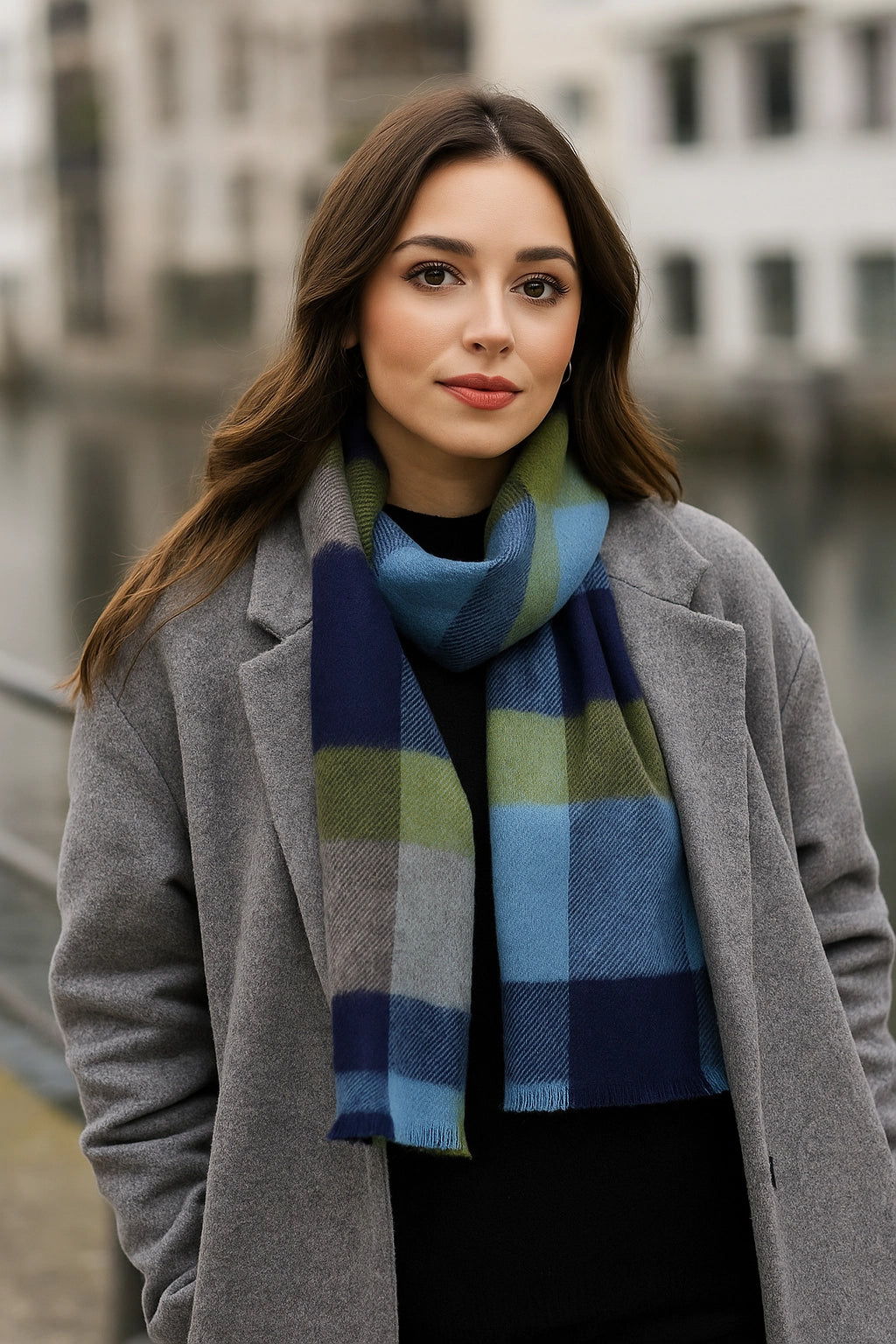 Baby Cuadro Seis - Szal z alpaki