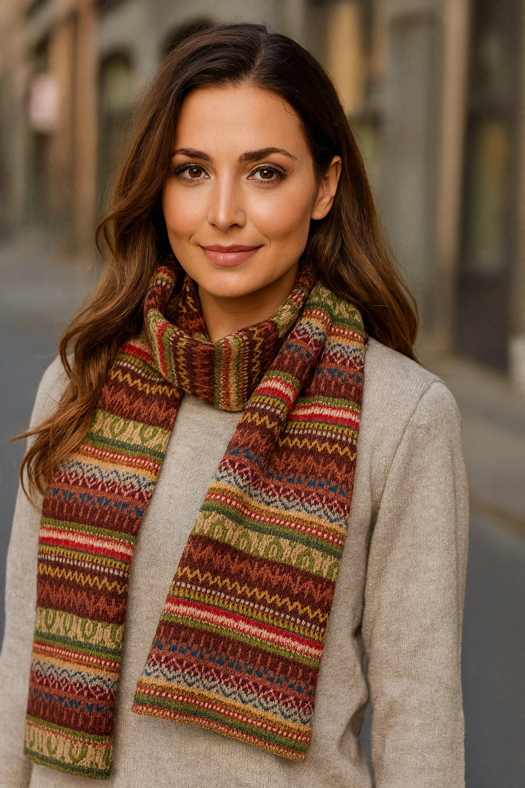 Luna - szalik z alpaki