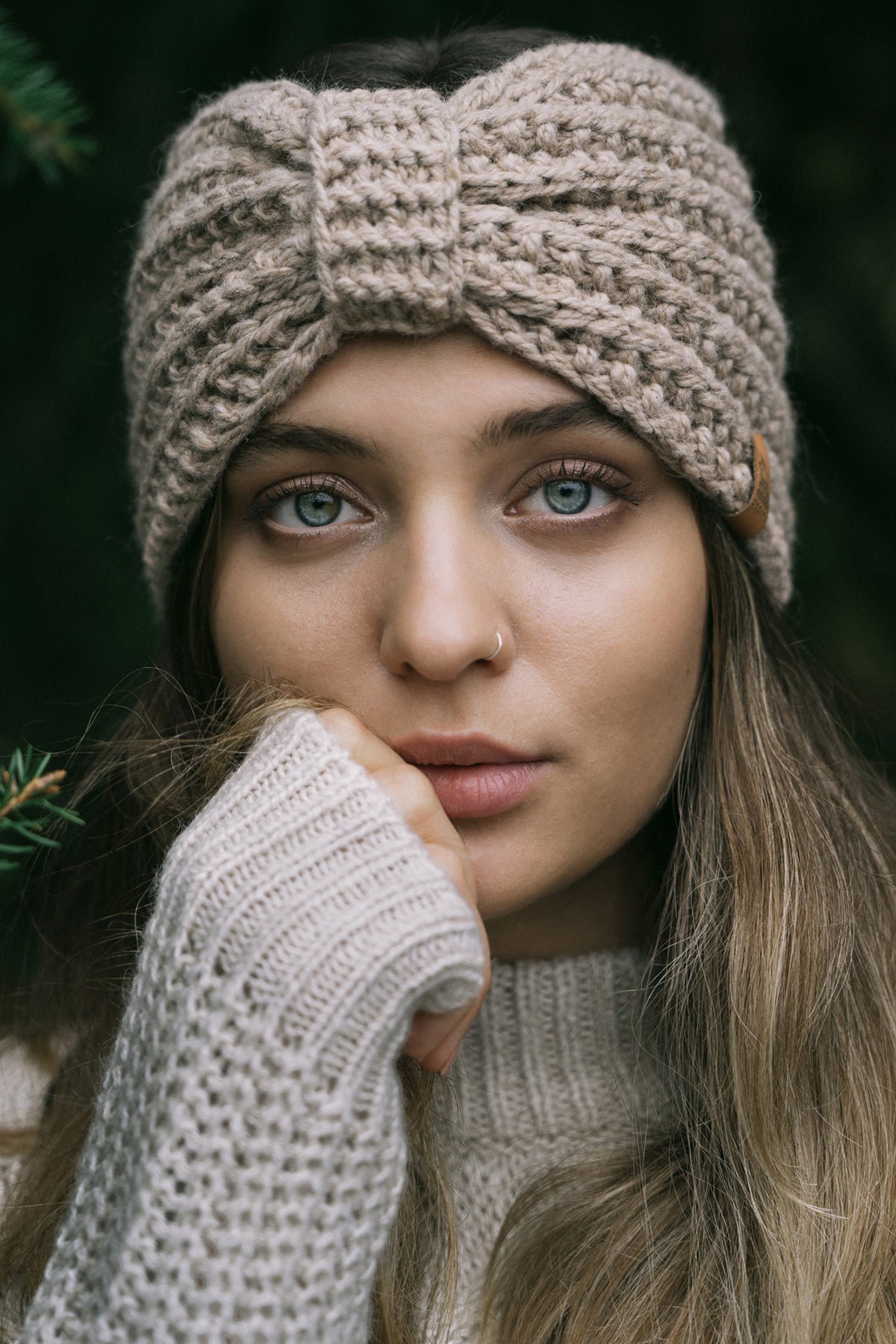 Misty - opaska damska z alpaki