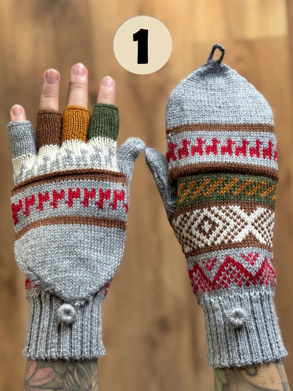 Flap gloves - various colors