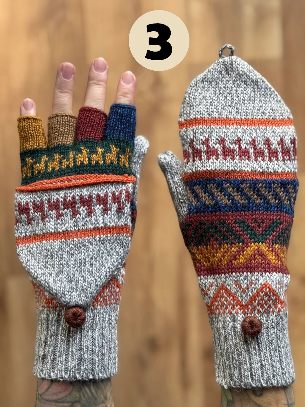 Flap gloves - various colors
