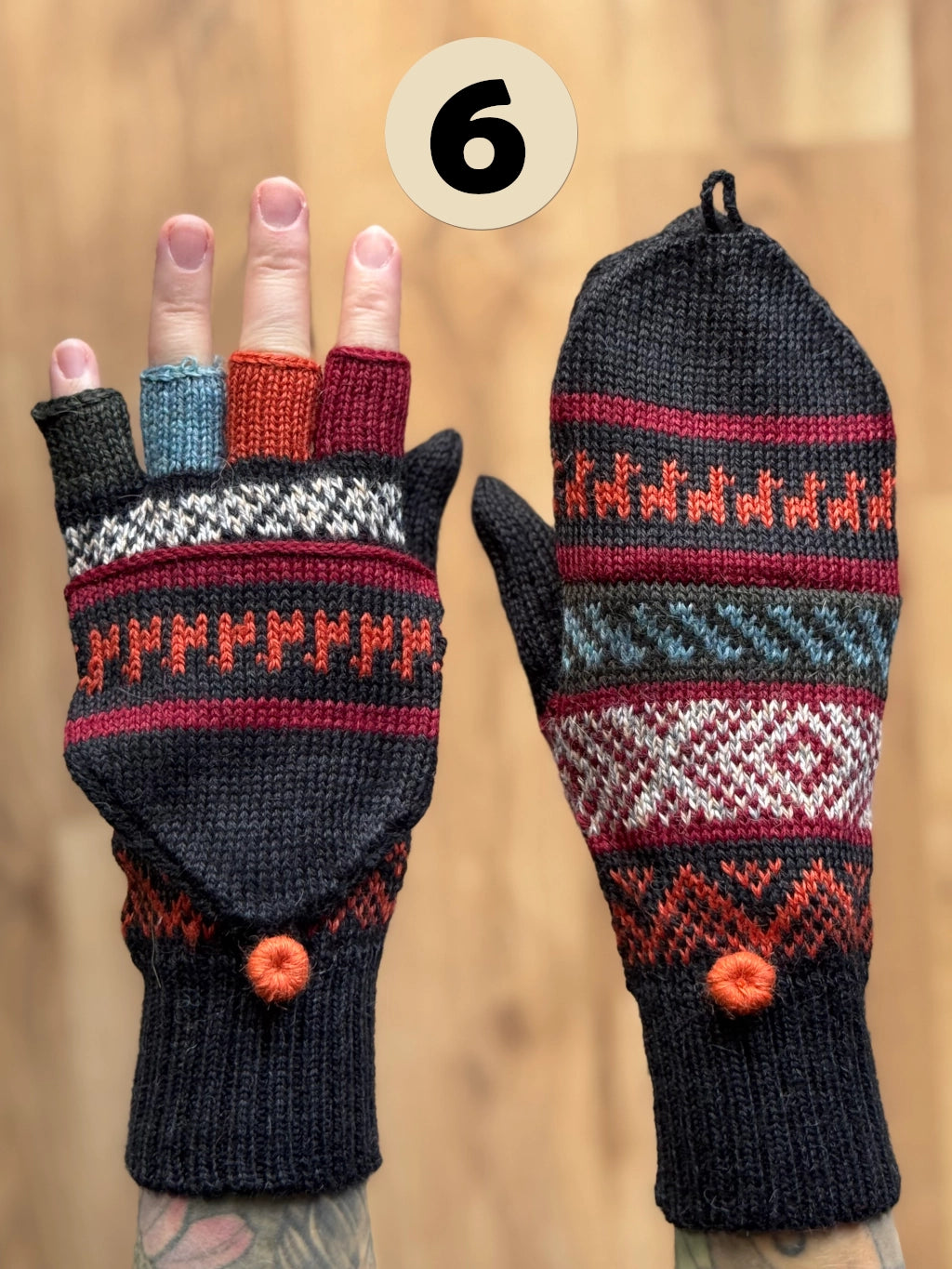 Flap gloves - various colors