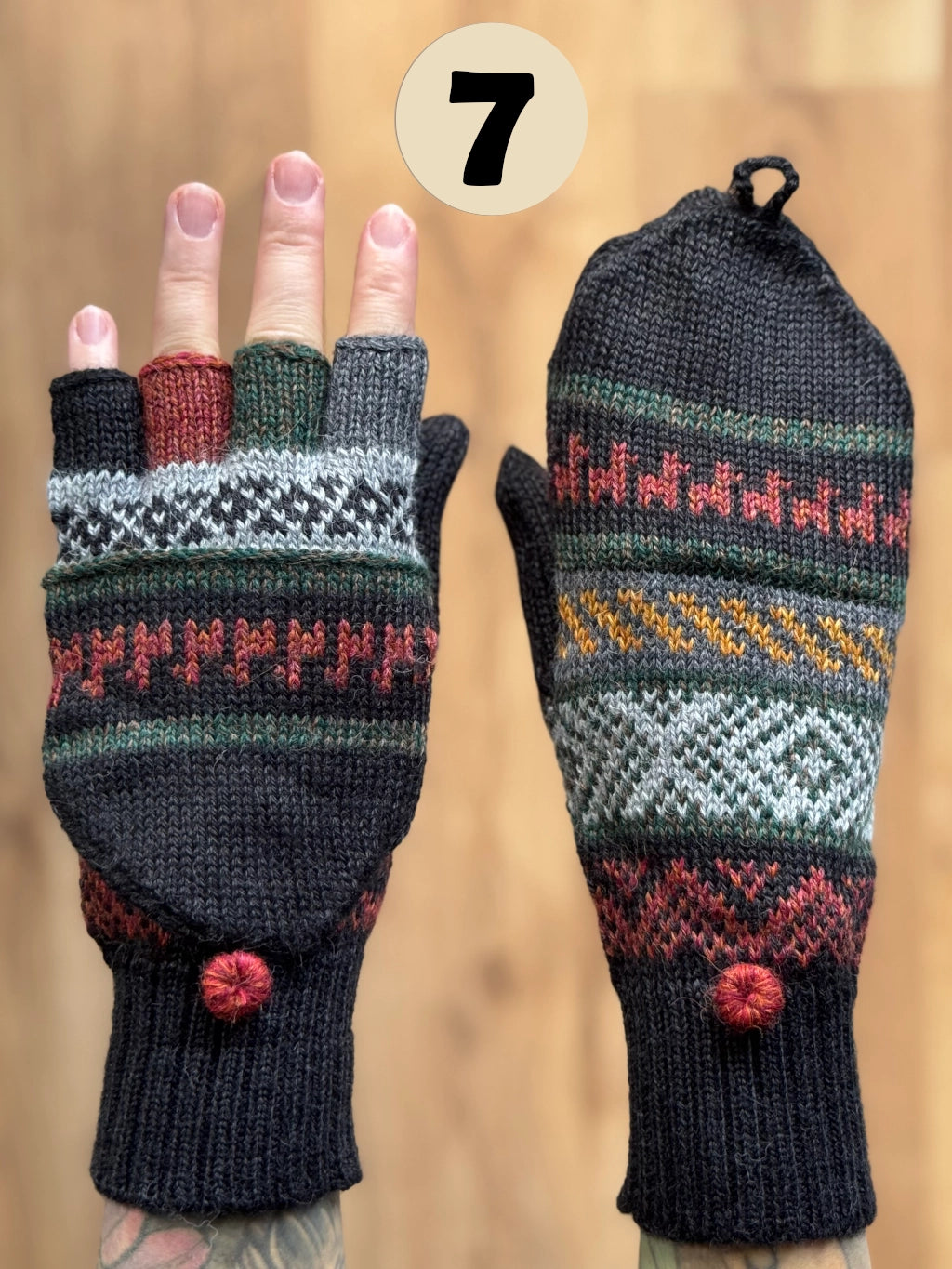Flap gloves - various colors
