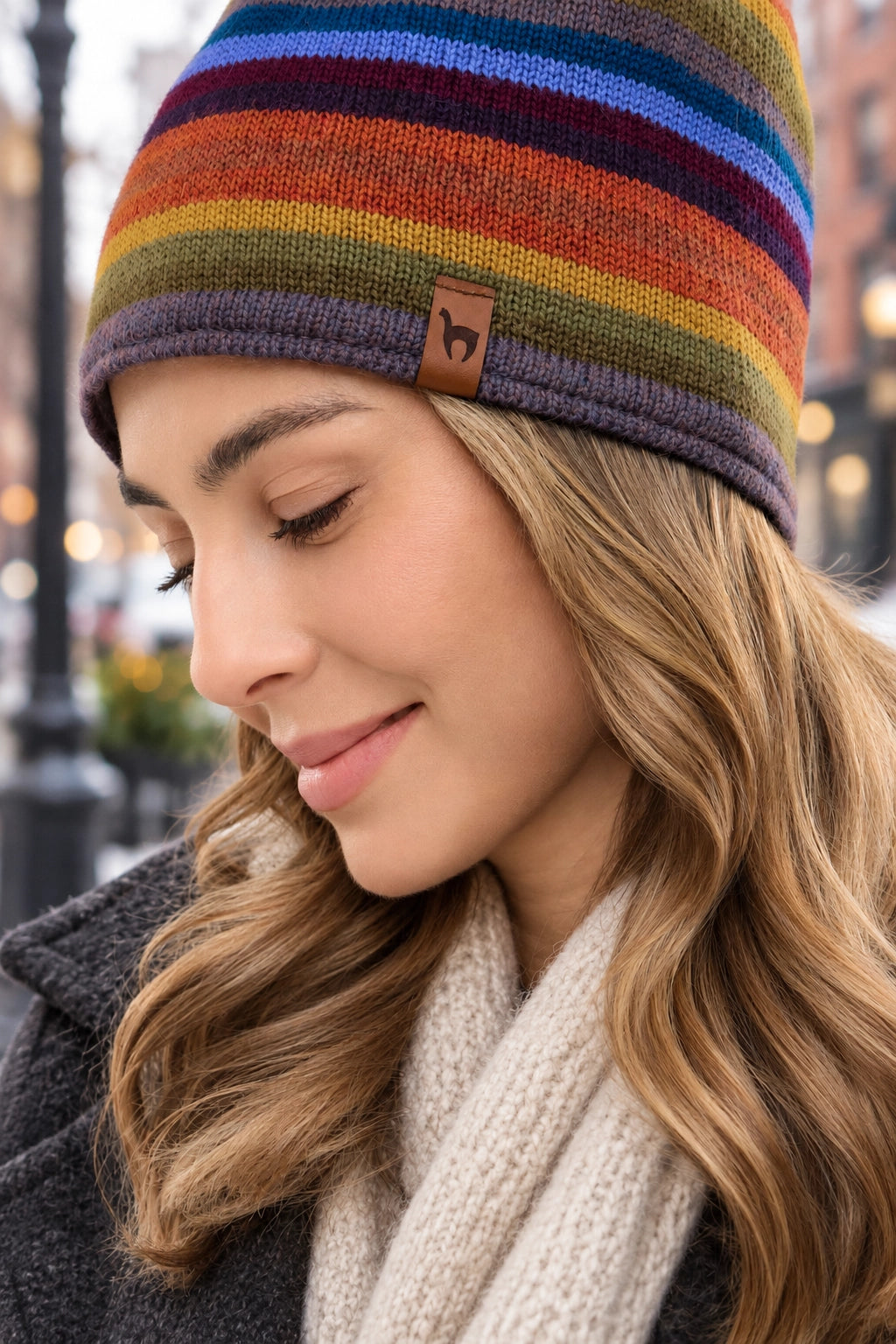 Arco Iris - czapka unisex z alpaki