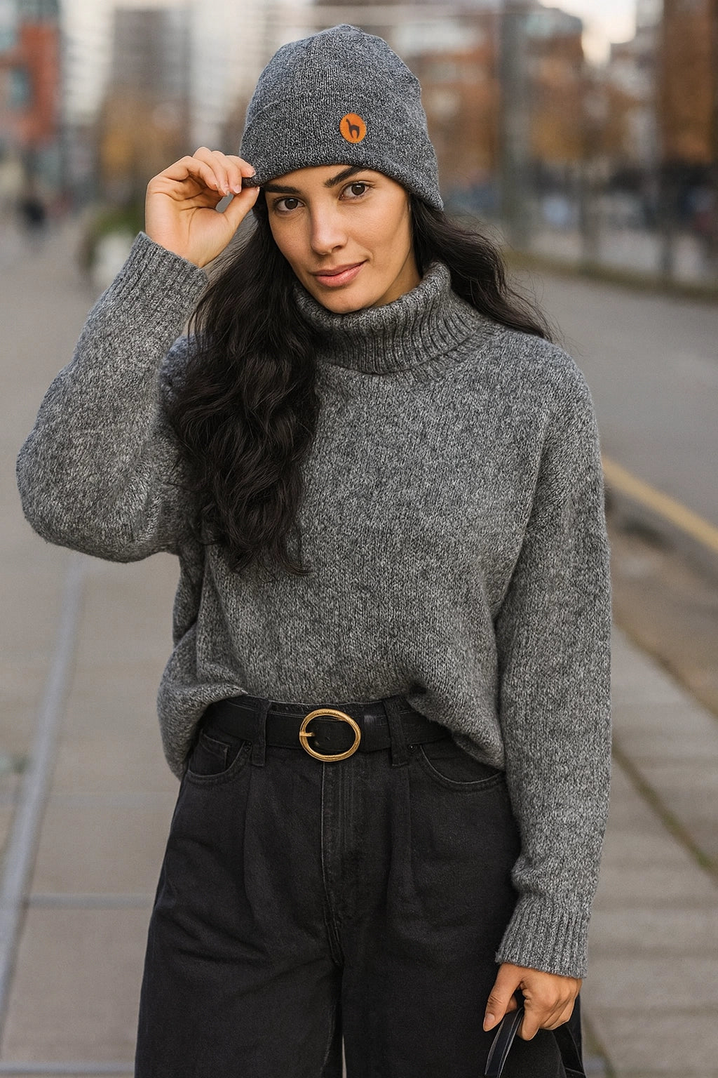Berta - czapka unisex z alpaki