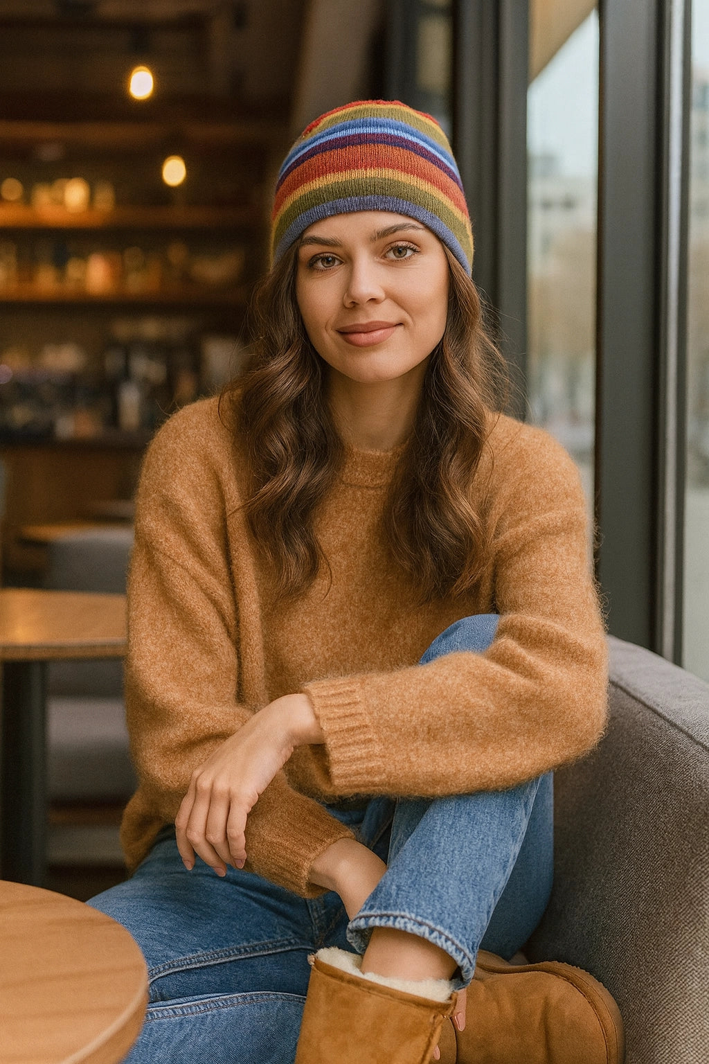 Arco Iris - czapka unisex z alpaki