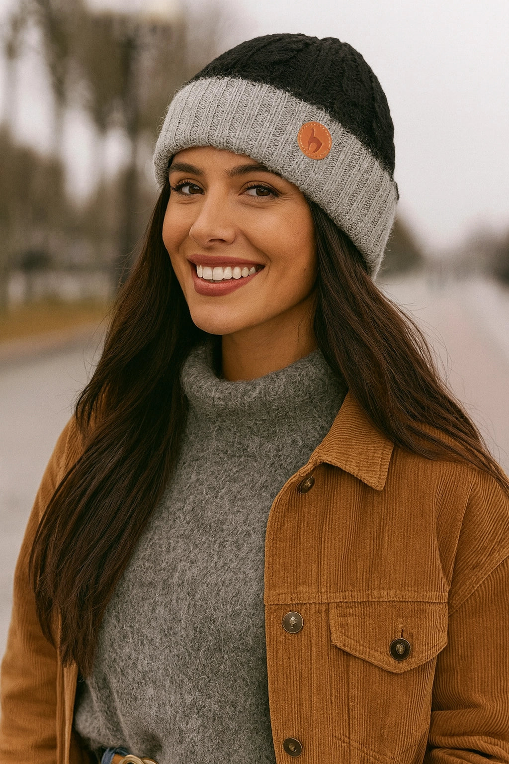 Suave - dwustronna czapka z alpaki