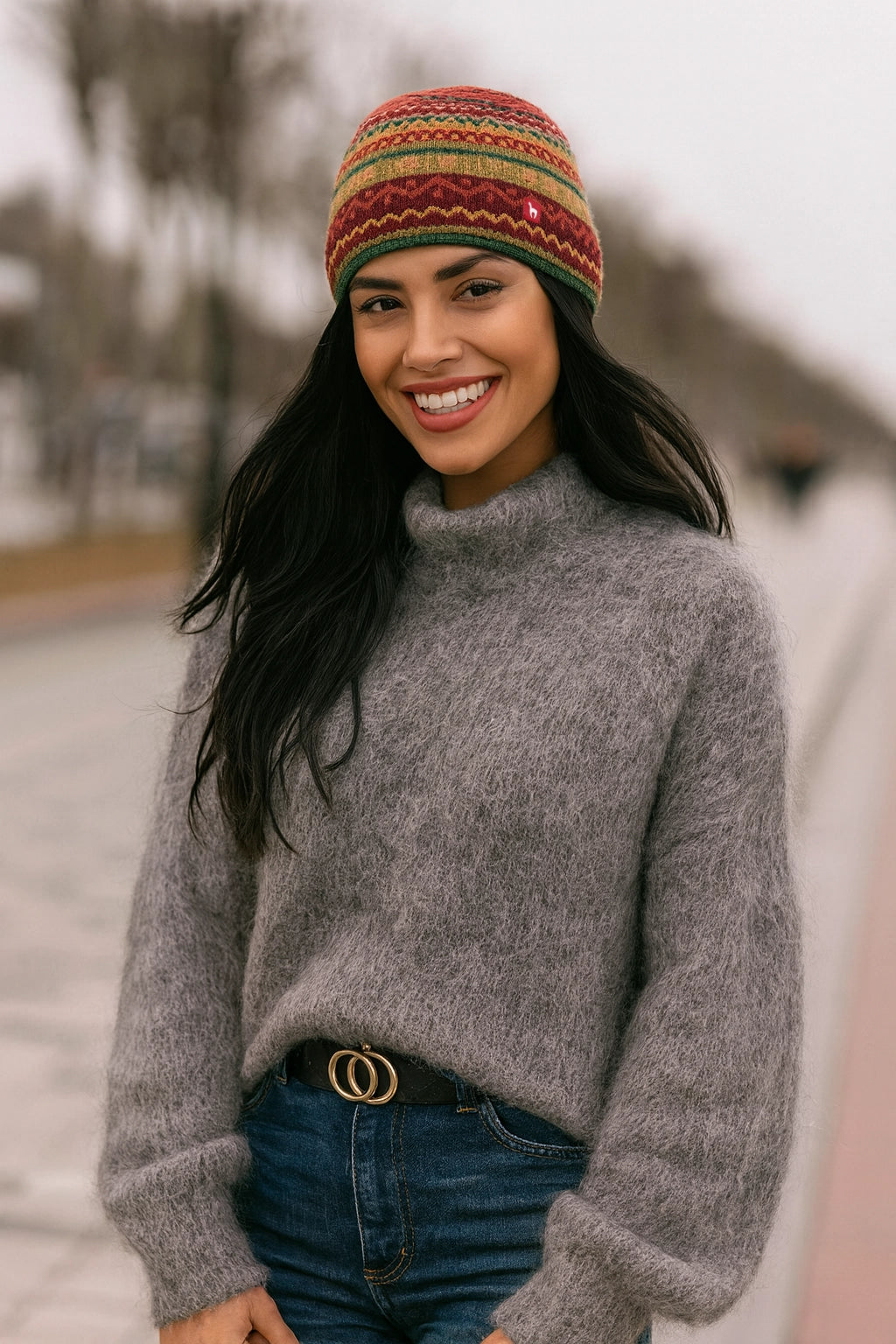 Luna - czapka unisex z alpaki