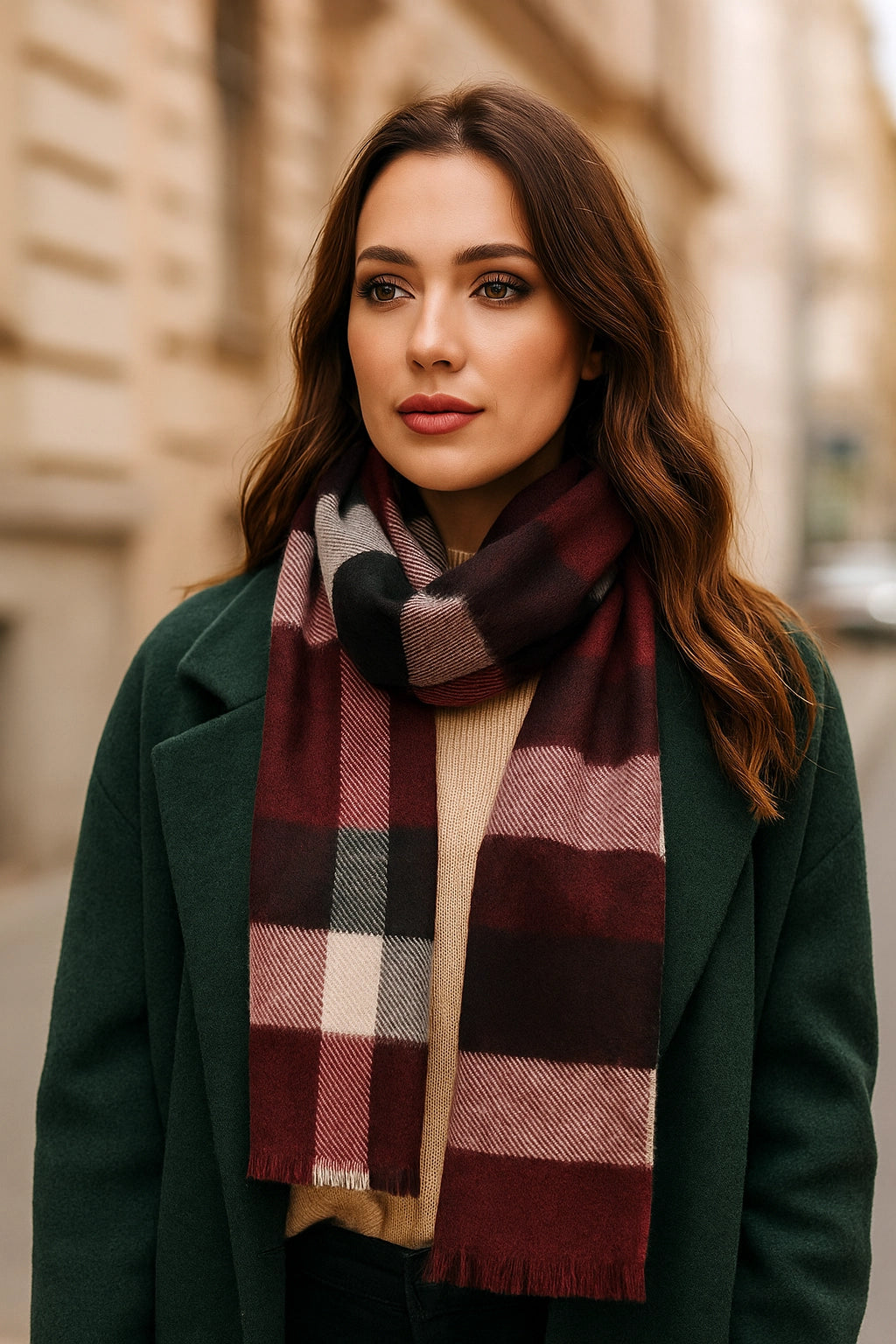 Baby Cuadro Cinco - Szal z alpaki