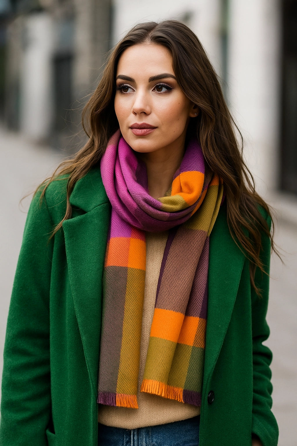 Baby Cuadro DOS - Szal z alpaki