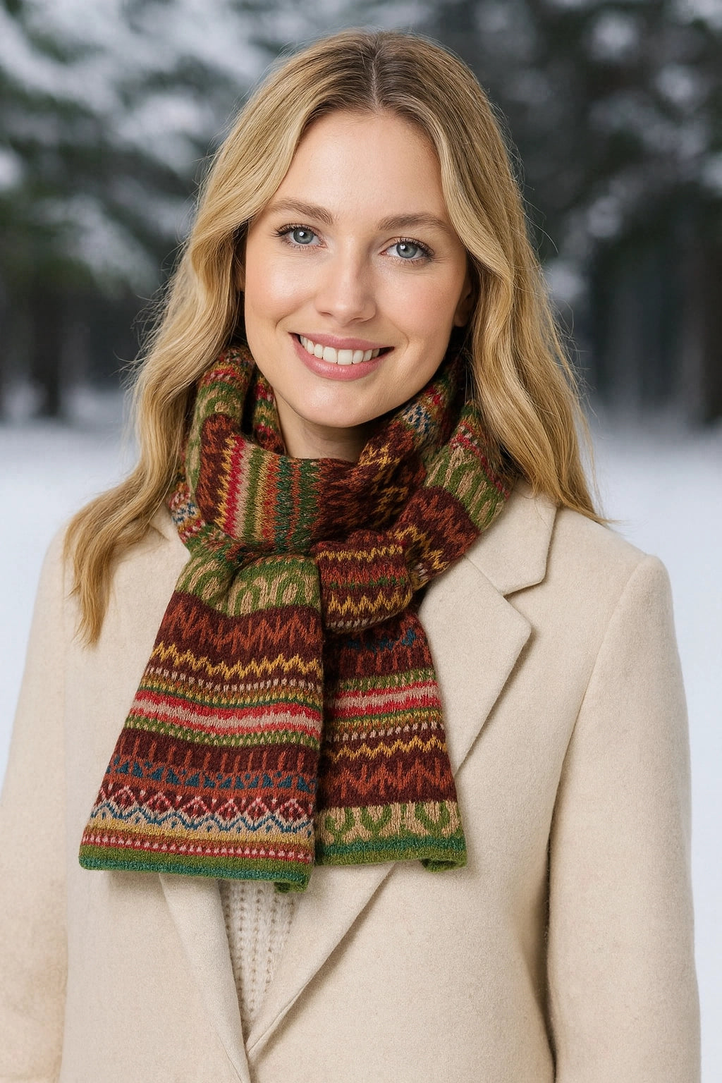 Luna - szalik z alpaki